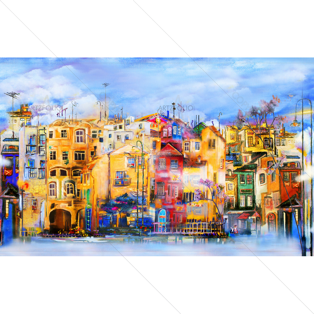 Colorful City — Devotional custom art by ArtzFolio