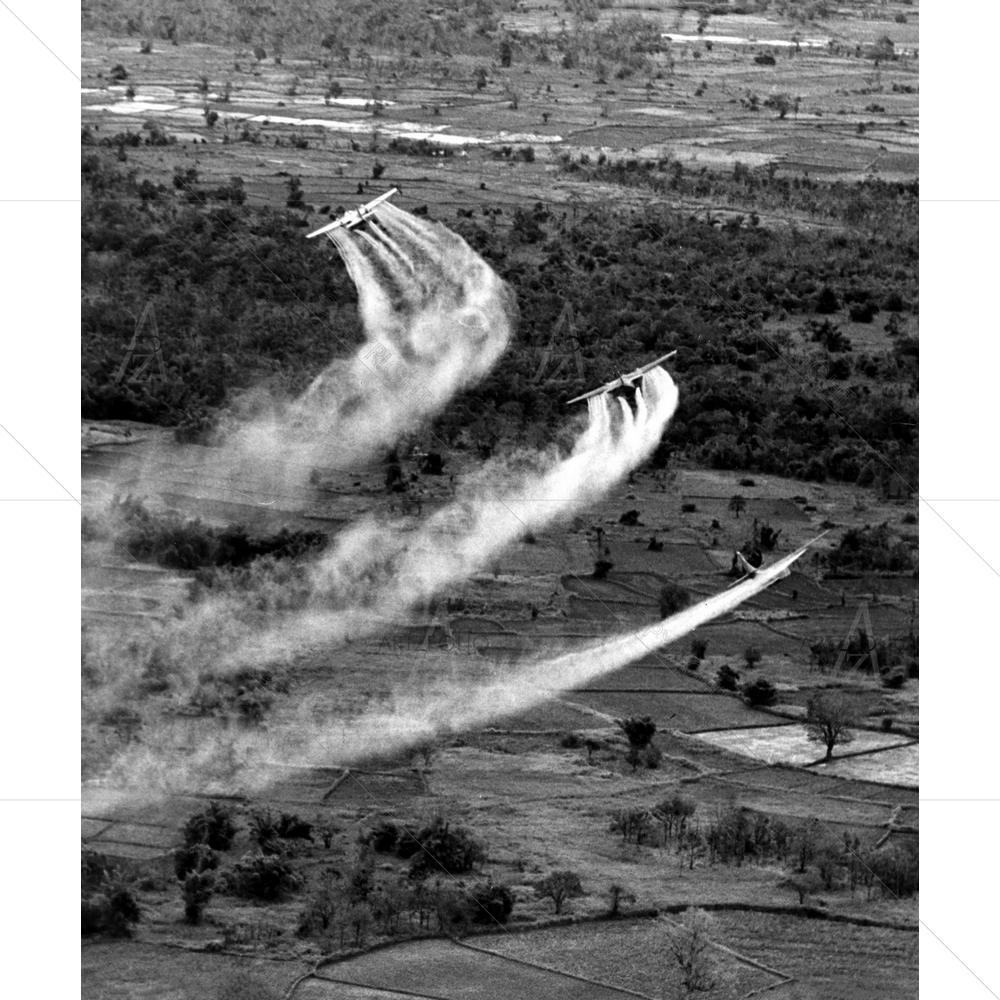 Crop Duster Airplanes, Vietnam War — Ancient custom art by ArtzFolio