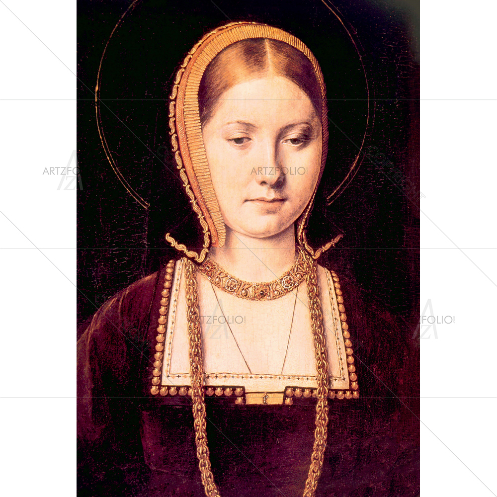 Queen Katherine of Aragon Portrait, 1485-1536 — custom-size art design 5010291