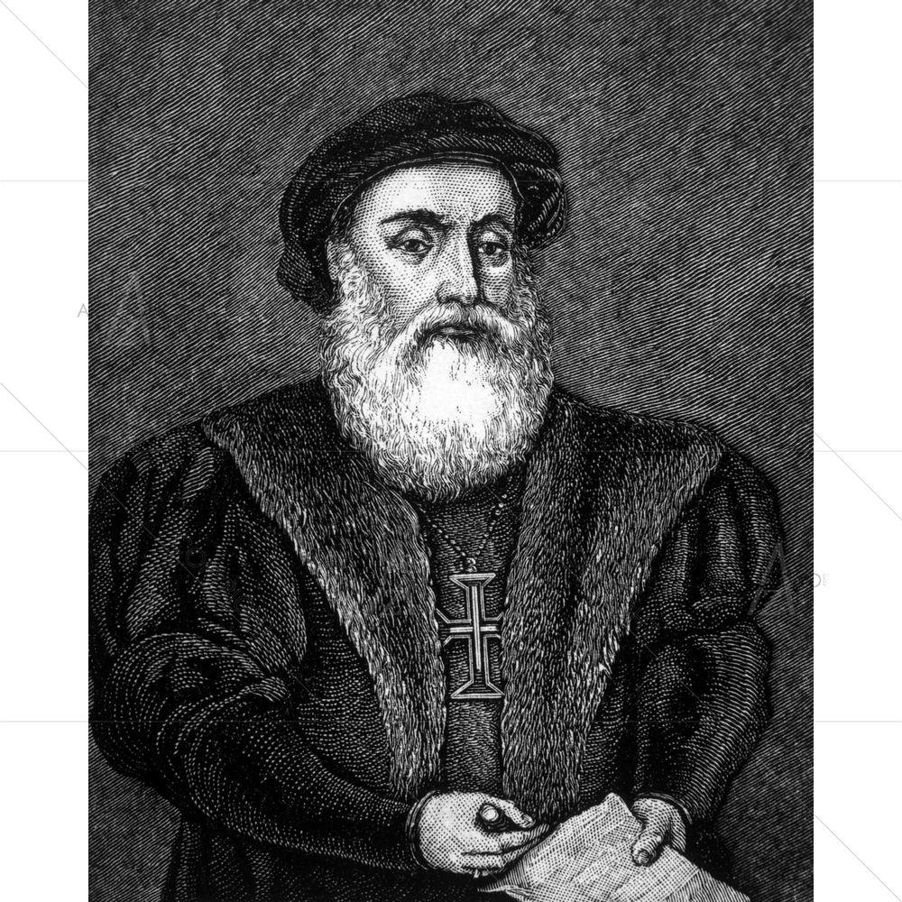 Vasco Da Gama Portrait D1 — Ancient custom art by ArtzFolio