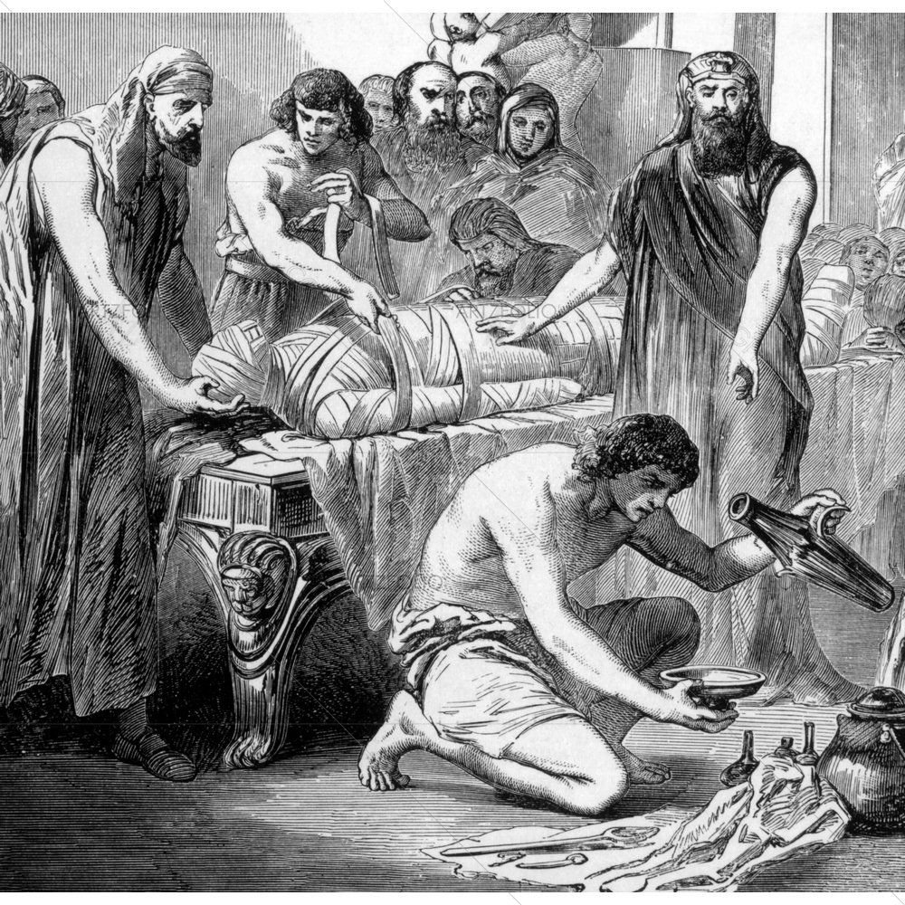 Embalming in Ancient Egypt, 1892 — custom-size art design 5010328
