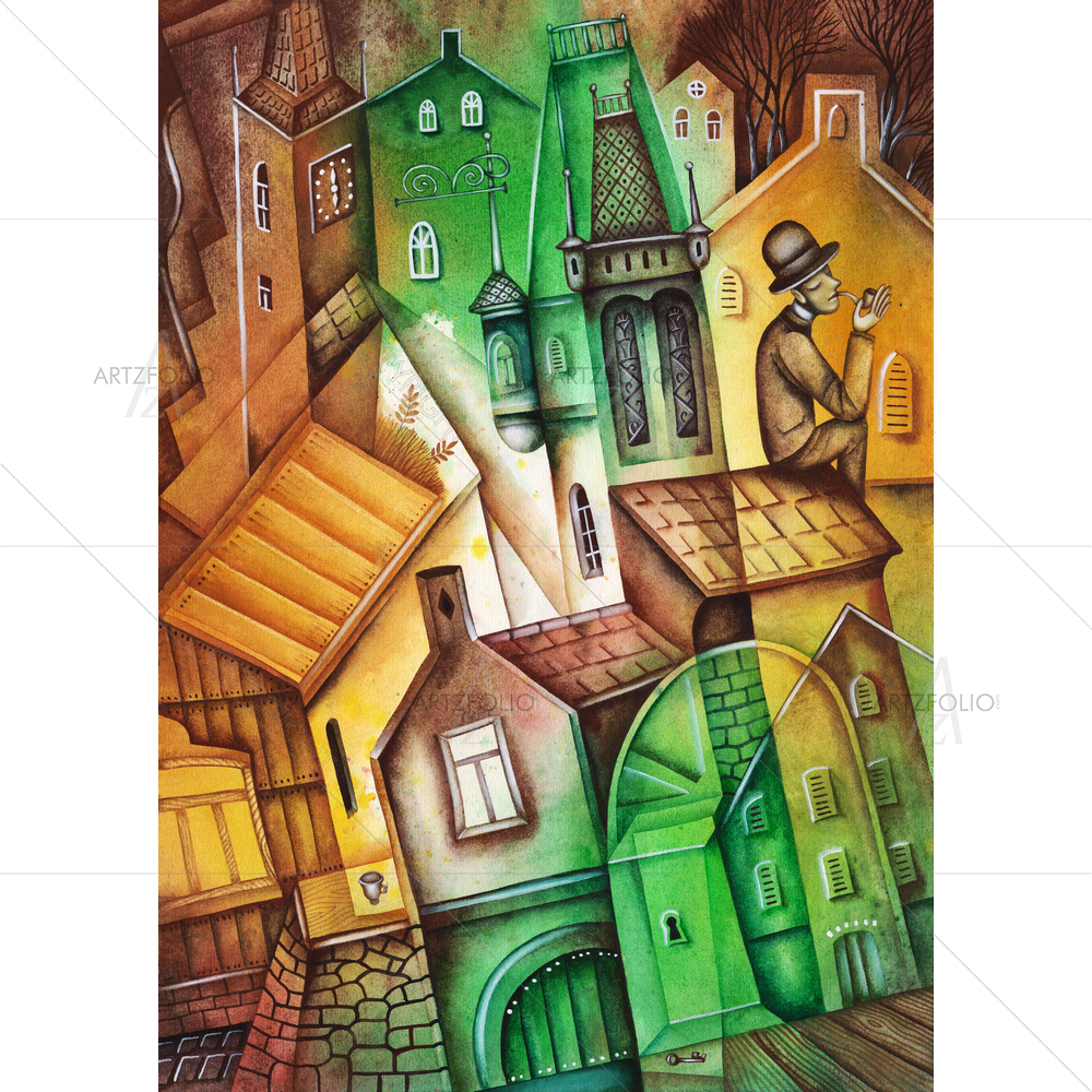 Victorian Woman — Abstract custom art by ArtzFolio