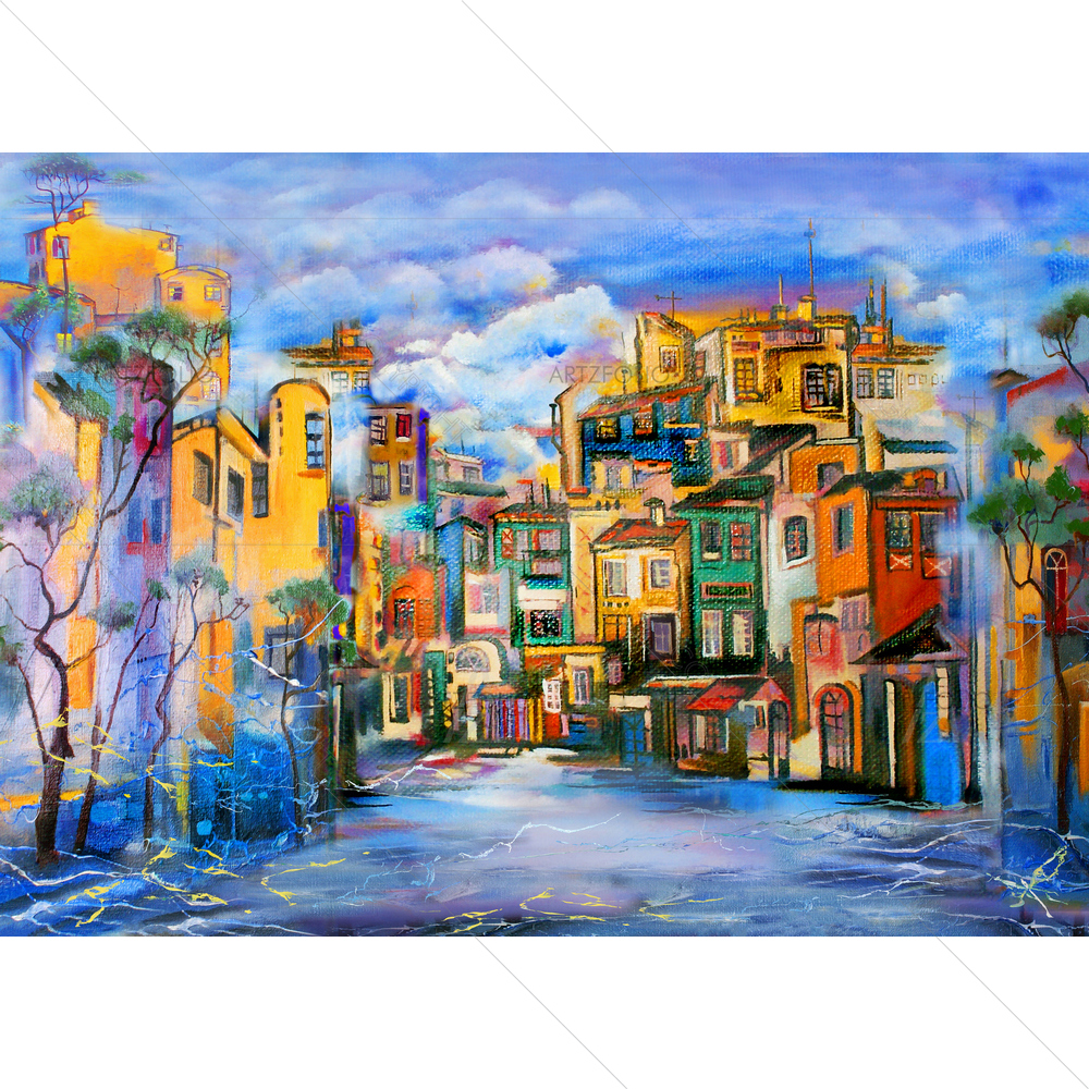 Cloudy Yard — custom-size art design 5010346