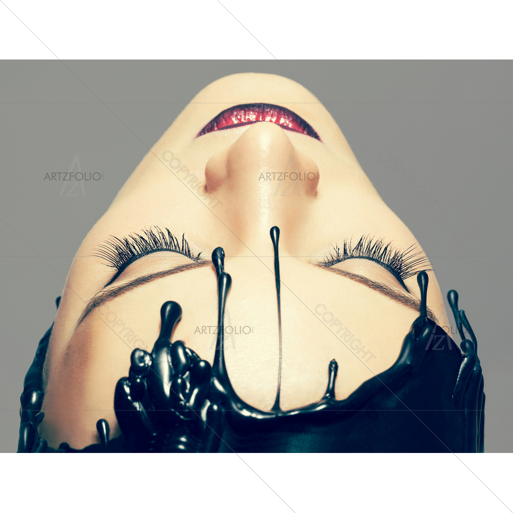 Woman Head with Hat — Asian custom art by ArtzFolio