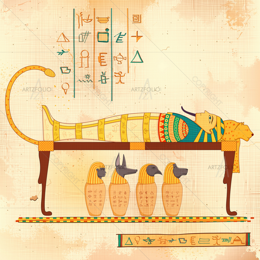 Egyptian Human Art D1 — Devotional custom art by ArtzFolio
