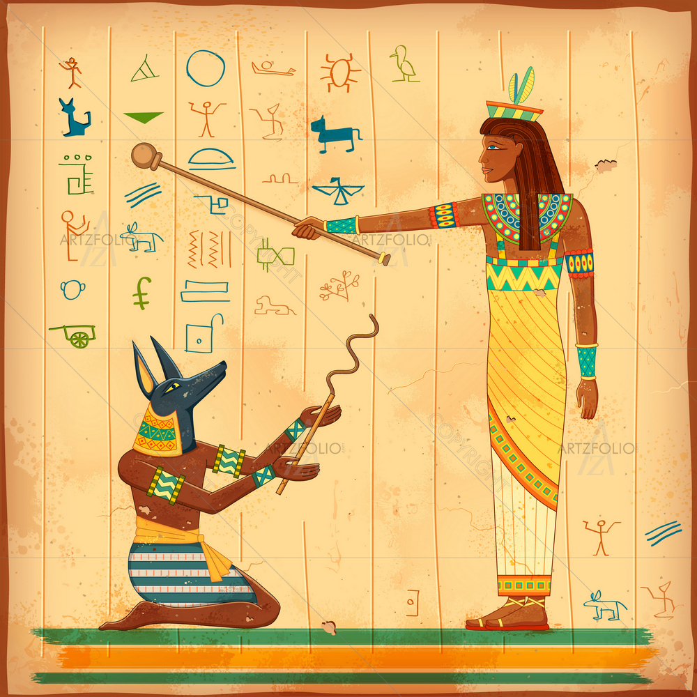 Egyptian Human Art D3 — custom-size art design 5010375