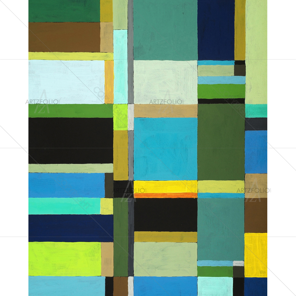 Abstract Rectangle Grid — Abstract custom art by ArtzFolio