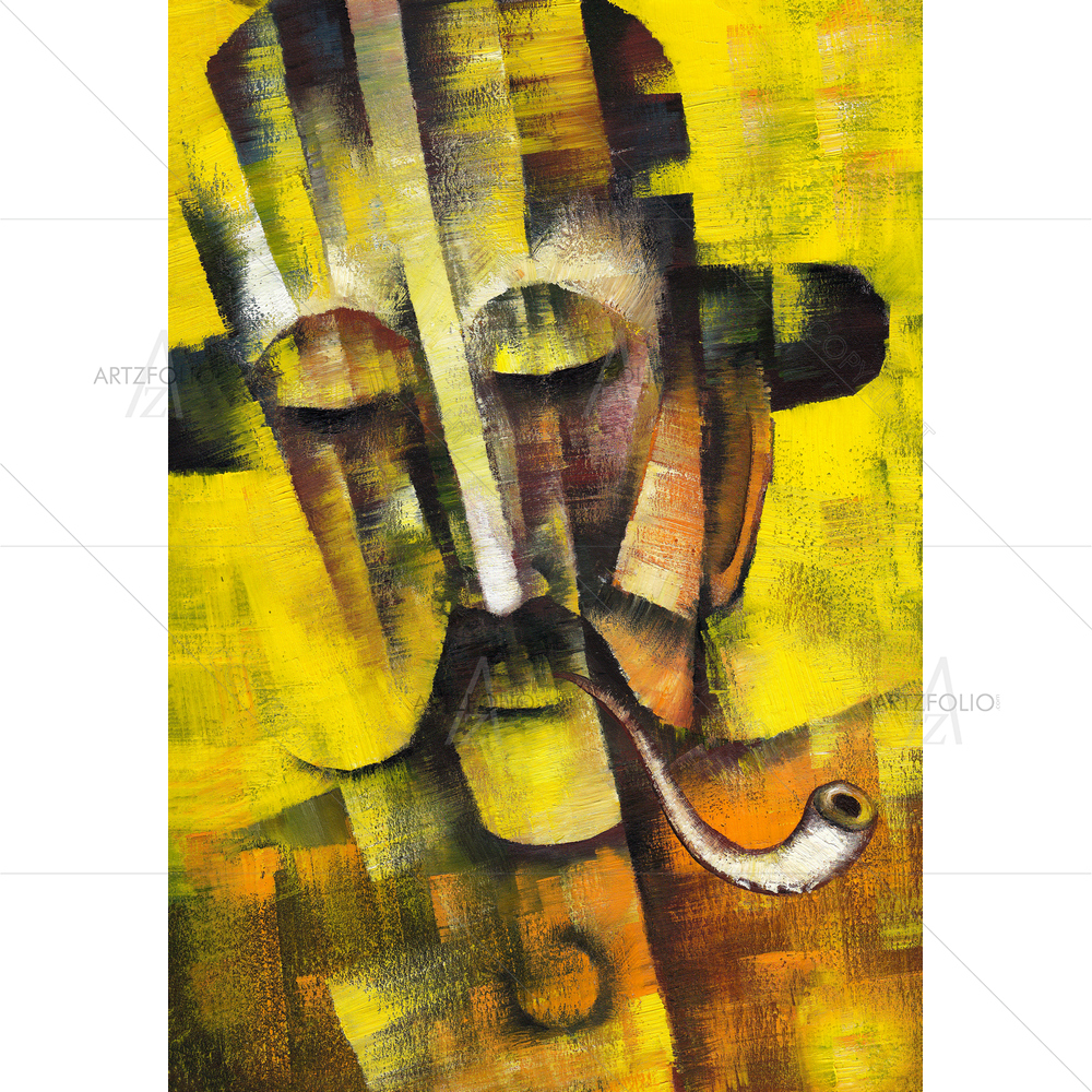Cubistic Face D5 — custom-size art design 5010389