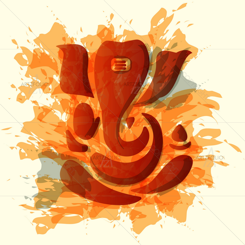 Lord Ganesha D1 — custom-size art design 5010393