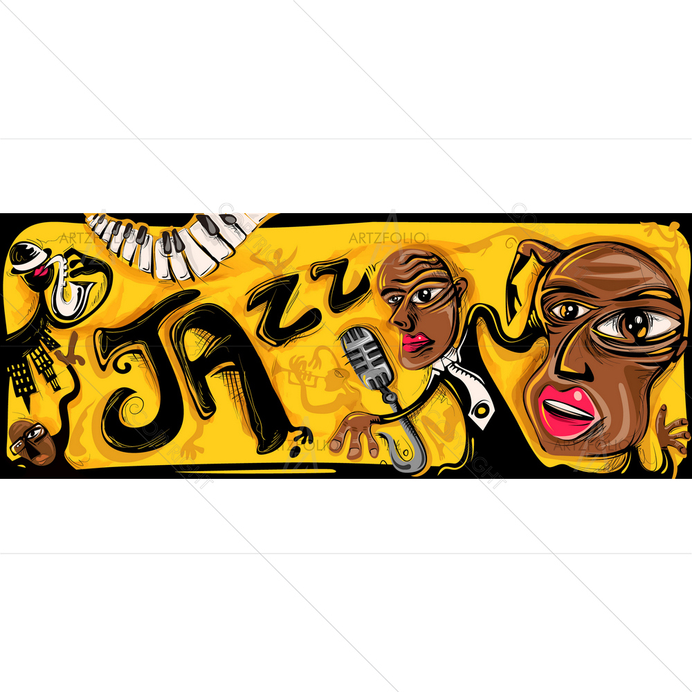 Abstract Music Band — Abstract custom art by ArtzFolio