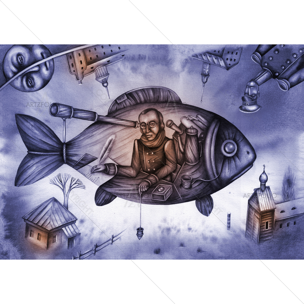 Travel in Fish — Automobiles custom art by ArtzFolio