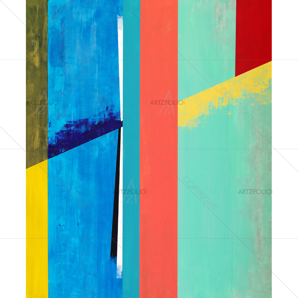 Abstract Vertical Strips — Abstract custom art by ArtzFolio