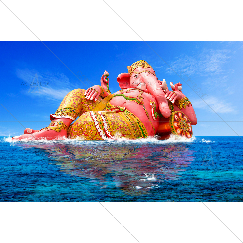 Hindu God Ganesh D7 — Devotional custom art by ArtzFolio
