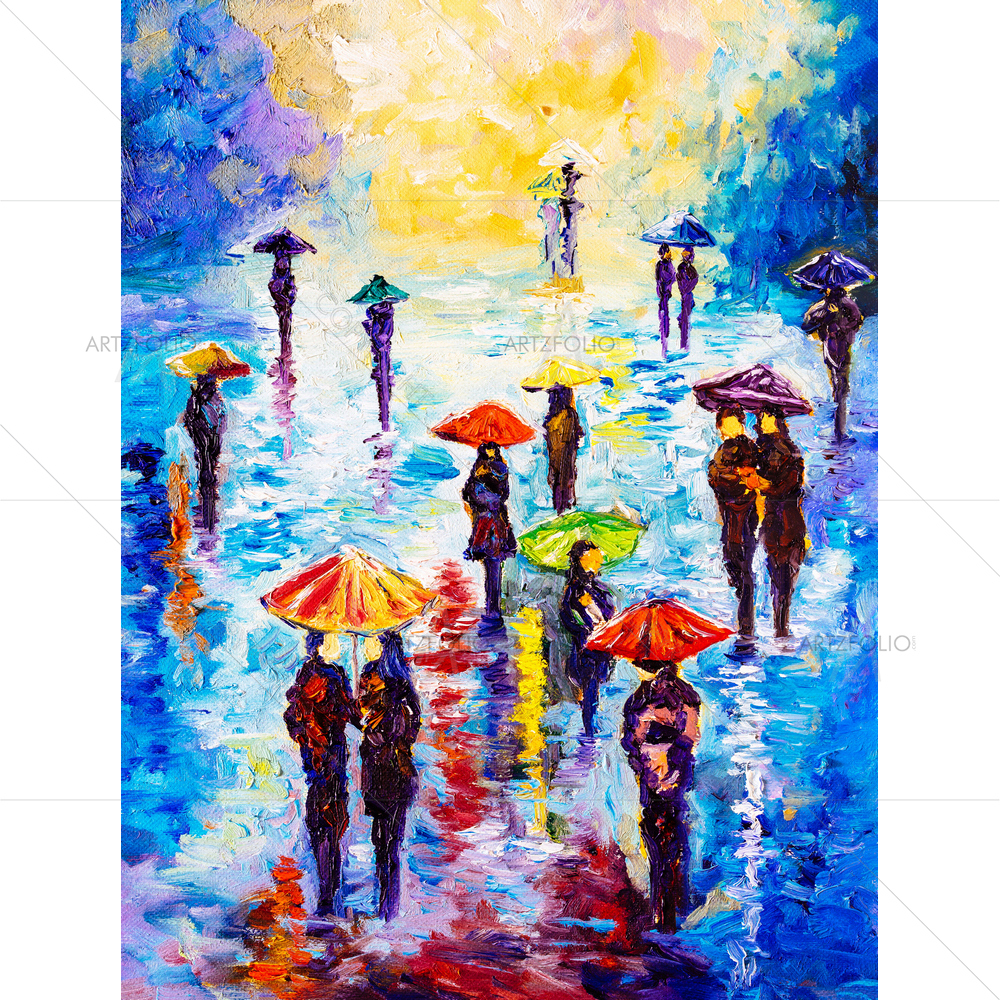 Rainy Night — custom-size art design 5010471
