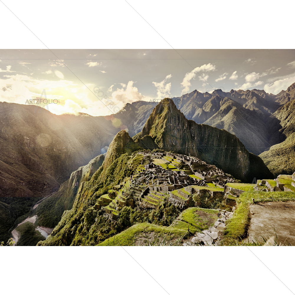 Ancient Machu Picchu City — custom-size art design 5010476