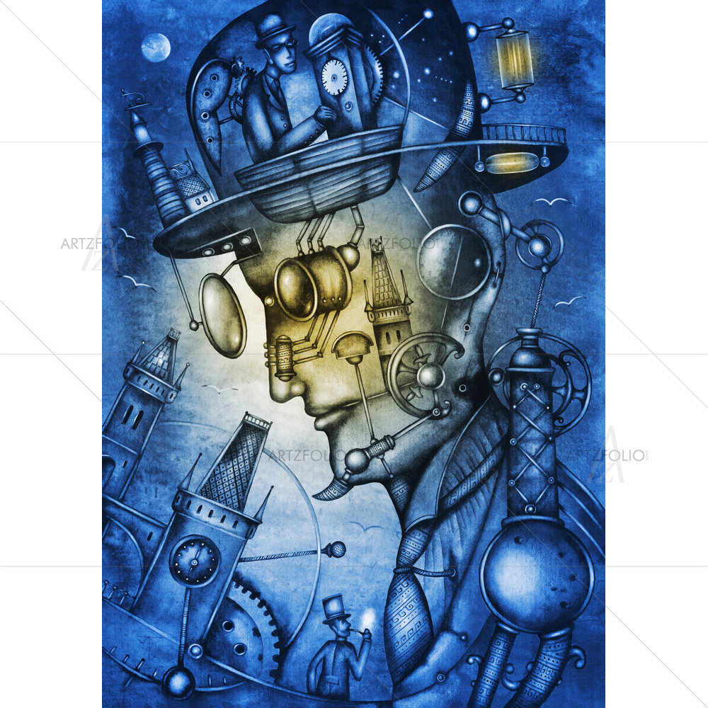 Steampunk Man D3 — Adult custom art by ArtzFolio