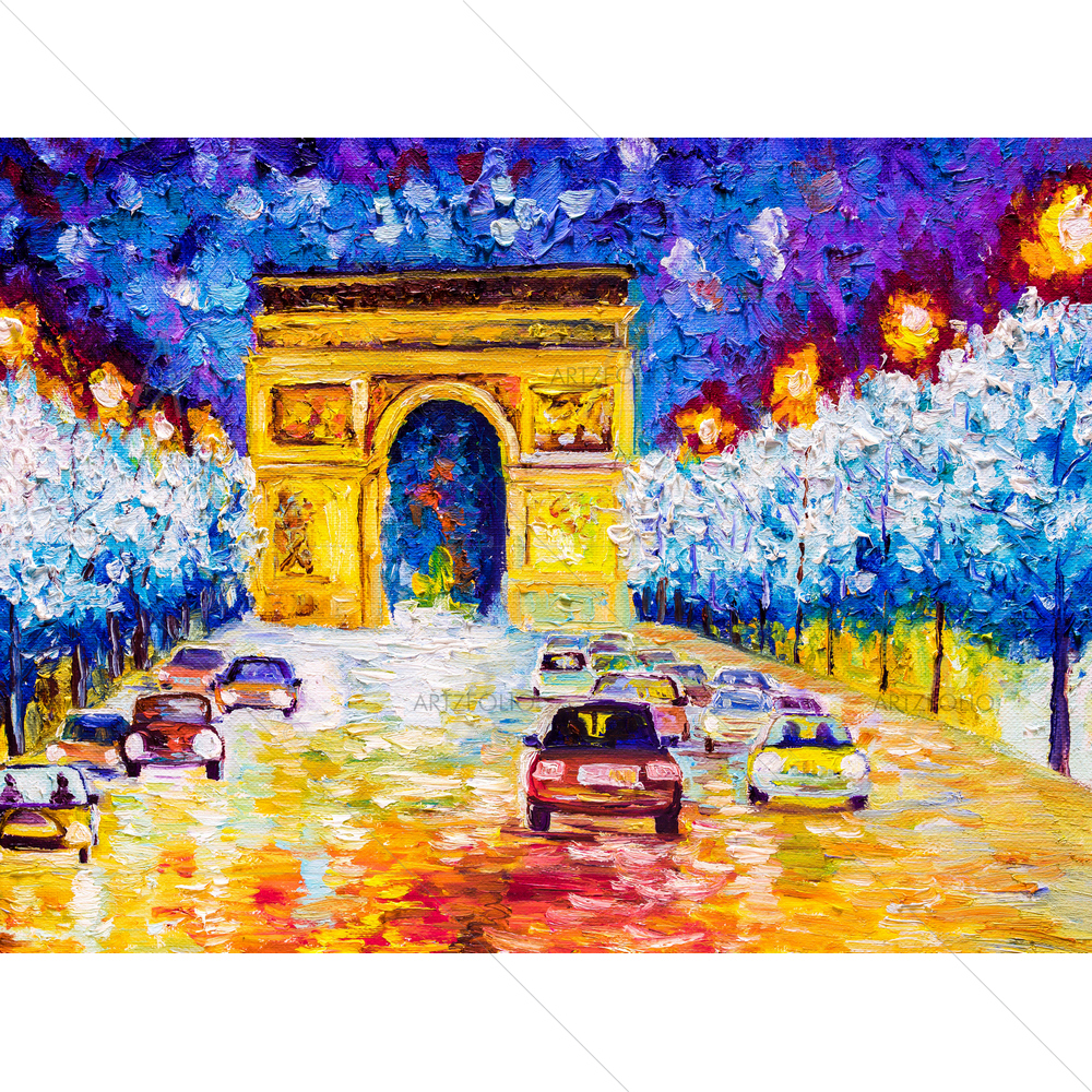 Arc De Triomphe, Paris — custom-size art design 5010488