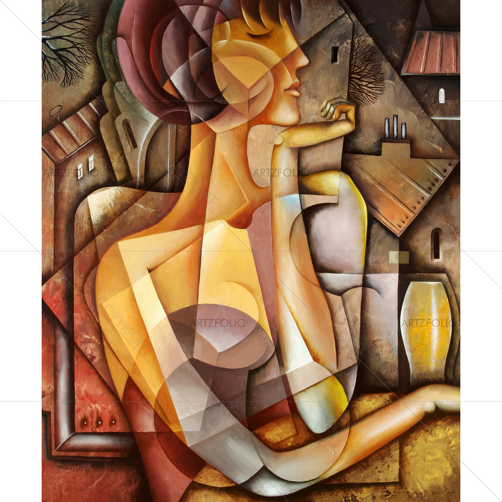 Cubism Woman D2 — custom-size art design 5010515