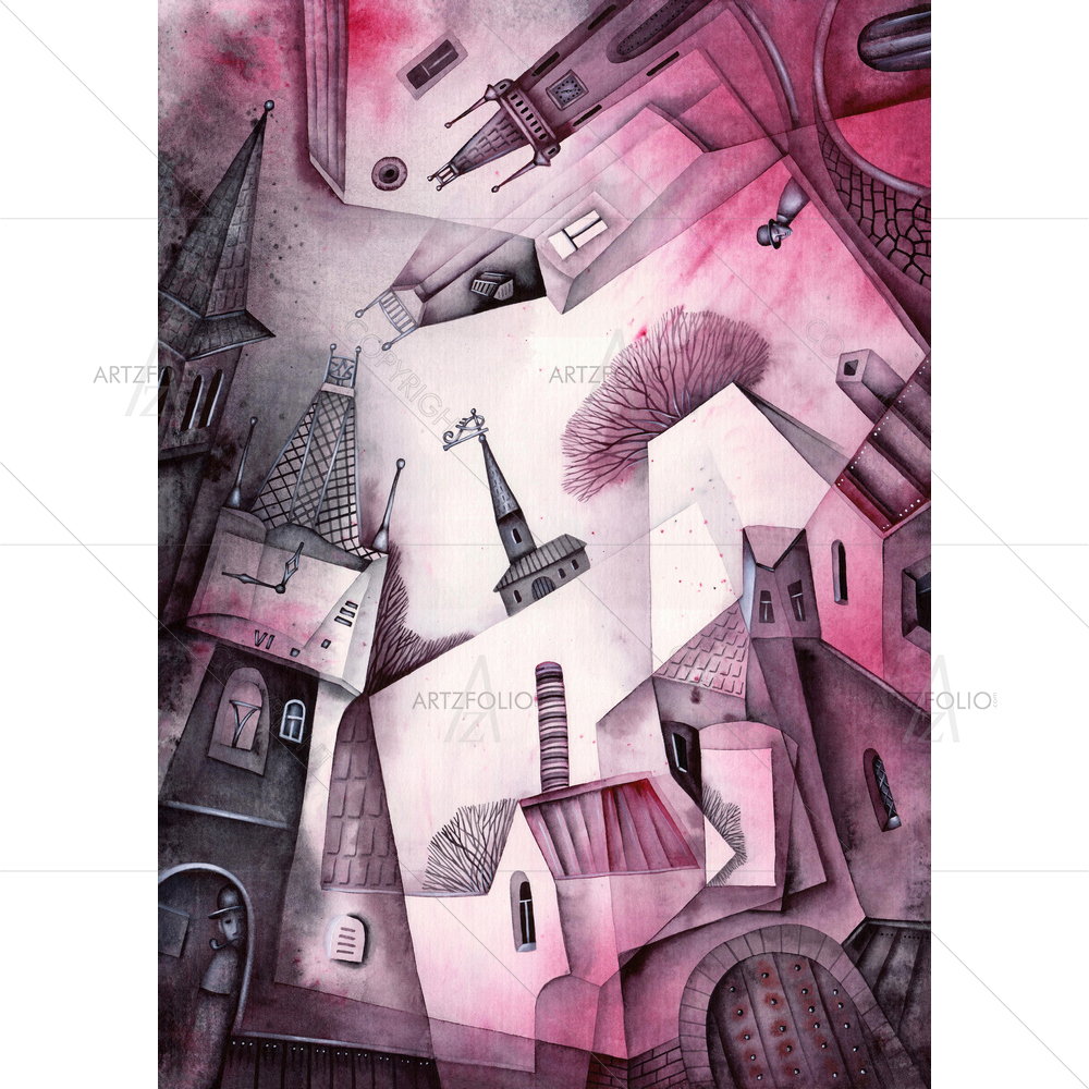 Cityscape of Prague — custom-size art design 5010526
