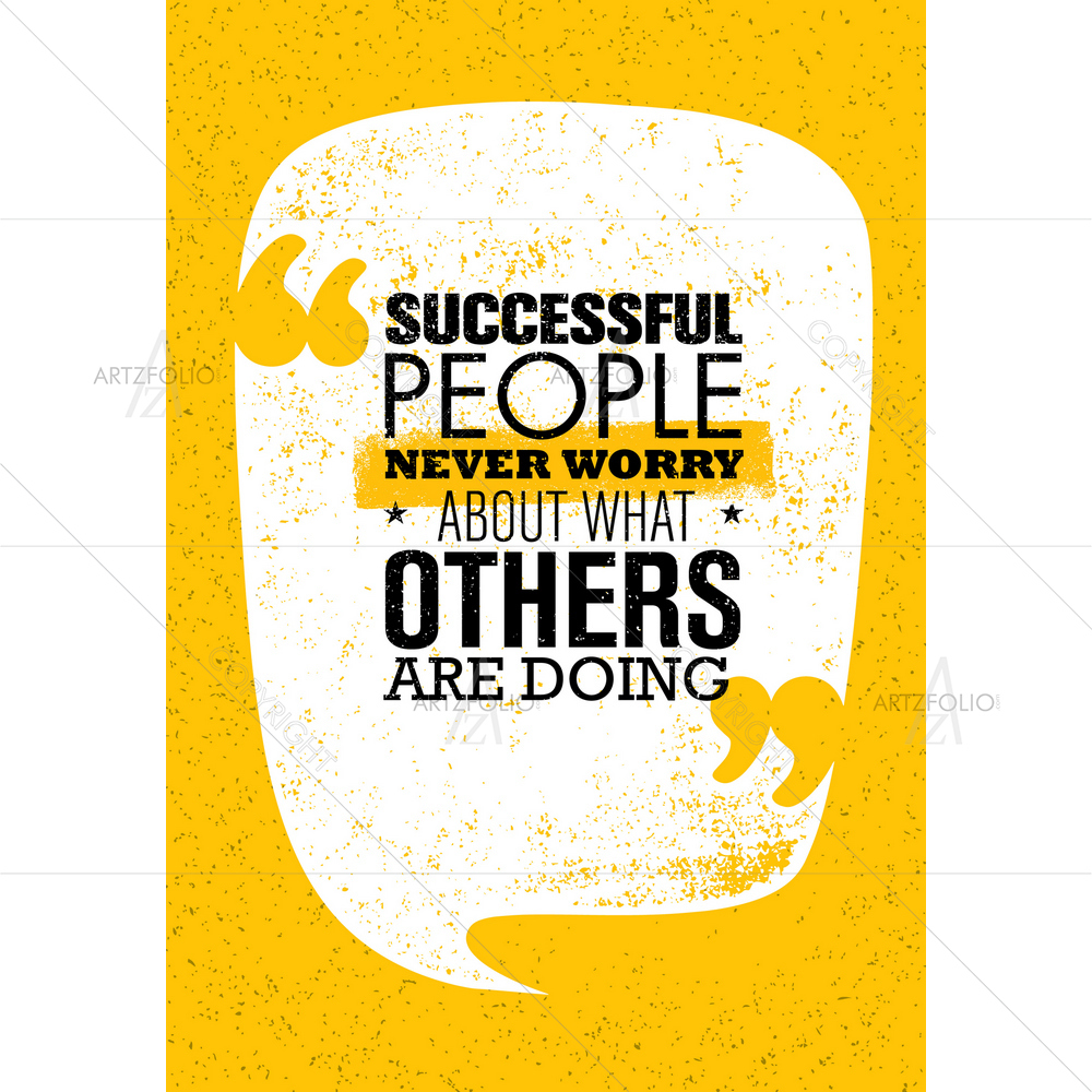 Successful People Motivational Quote — custom-size art design 5010536