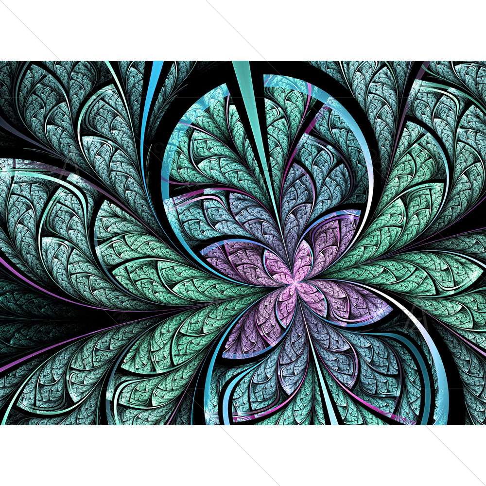 Abstract Fractal Butterfly — Botanical custom art by ArtzFolio