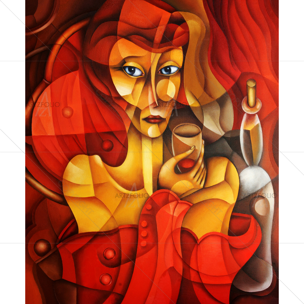 Cubism Woman D6 — custom-size art design 5010560