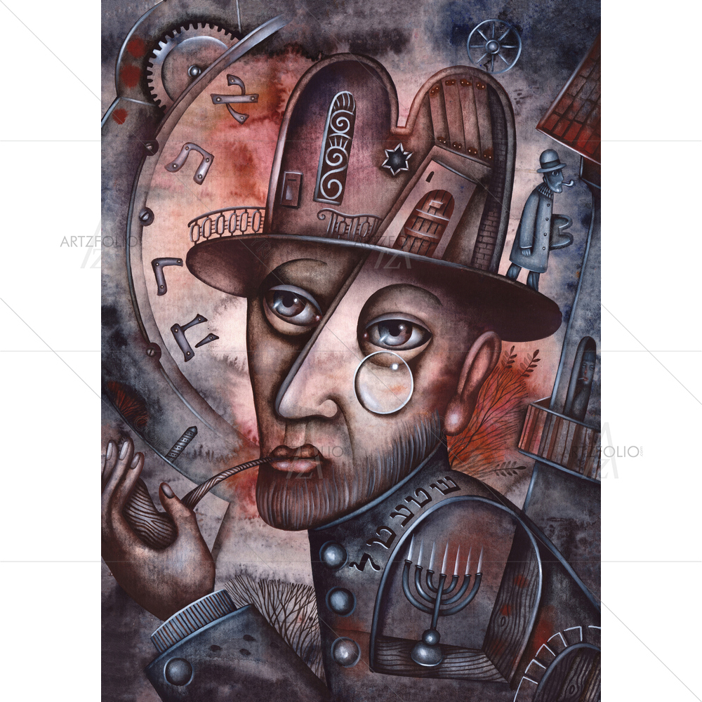 Religious Jew Praying D1 — custom-size art design 5010581