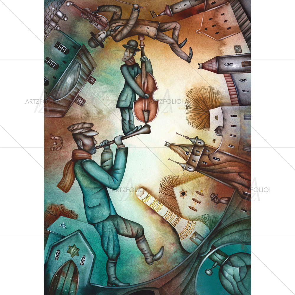 Jewish Orchestra D3 — Culture custom art by ArtzFolio