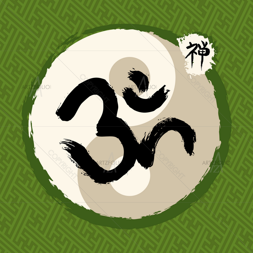 Enso Zen Circle, Buddhism Symbol D1 — custom-size art design 5010588