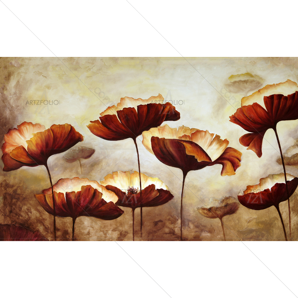 Poppies Image — Botanical custom art by ArtzFolio