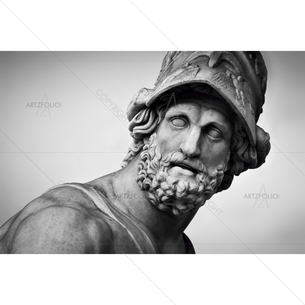 Ancient Monochrome Sculpture, Florence, Italy — Fluid marble custom art by ArtzFolio