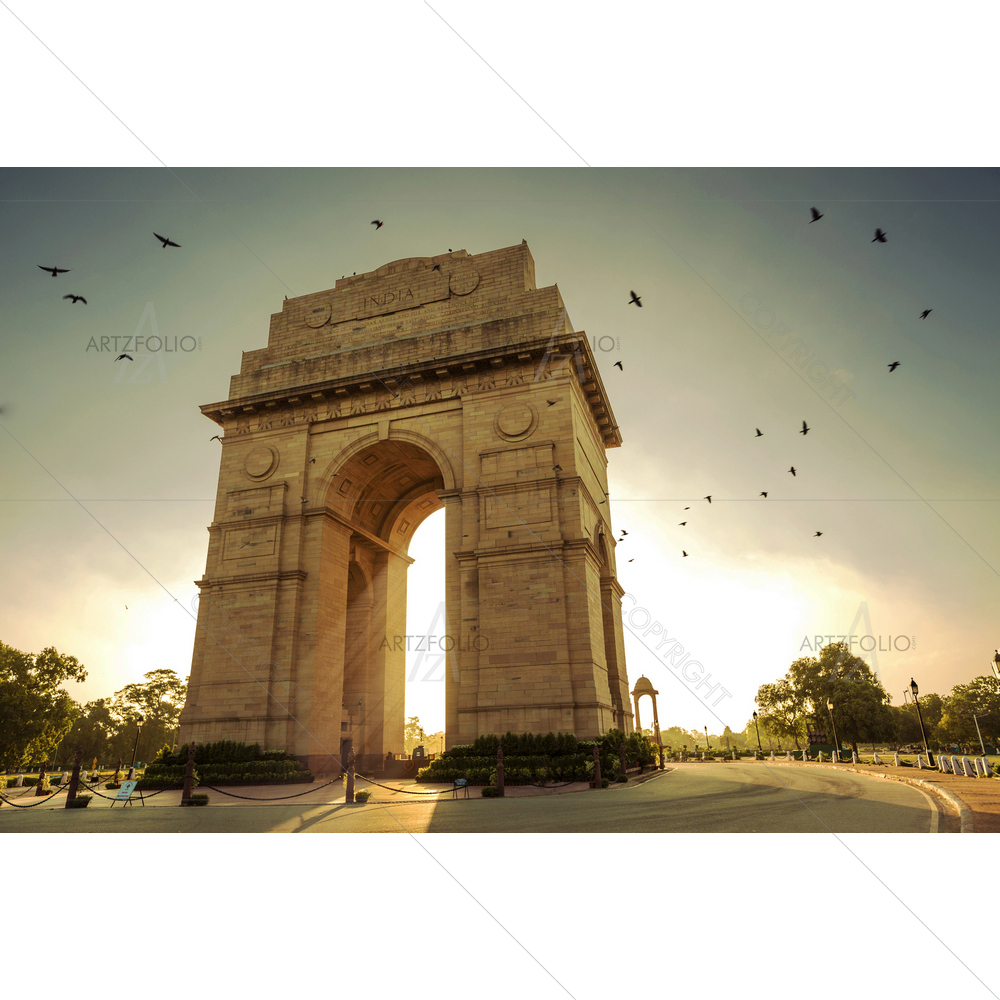 India Gate, New Delhi — custom-size art design 5010624