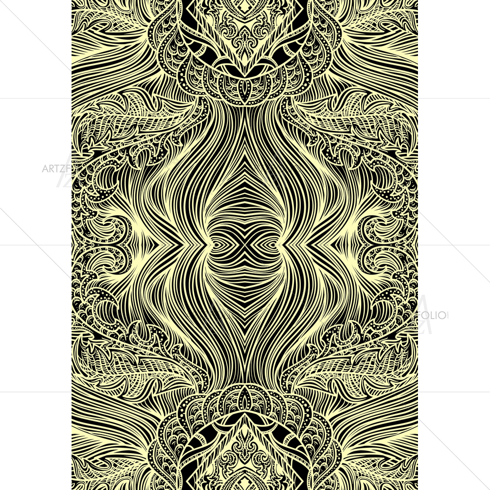 Victorian Vintage Motif Flowers — custom-size art design 5010625