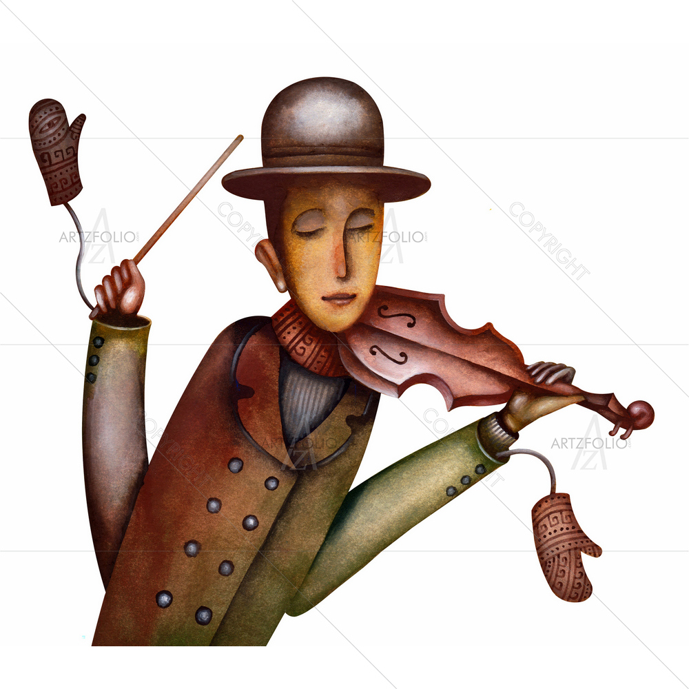 Fiddler — Devotional custom art by ArtzFolio
