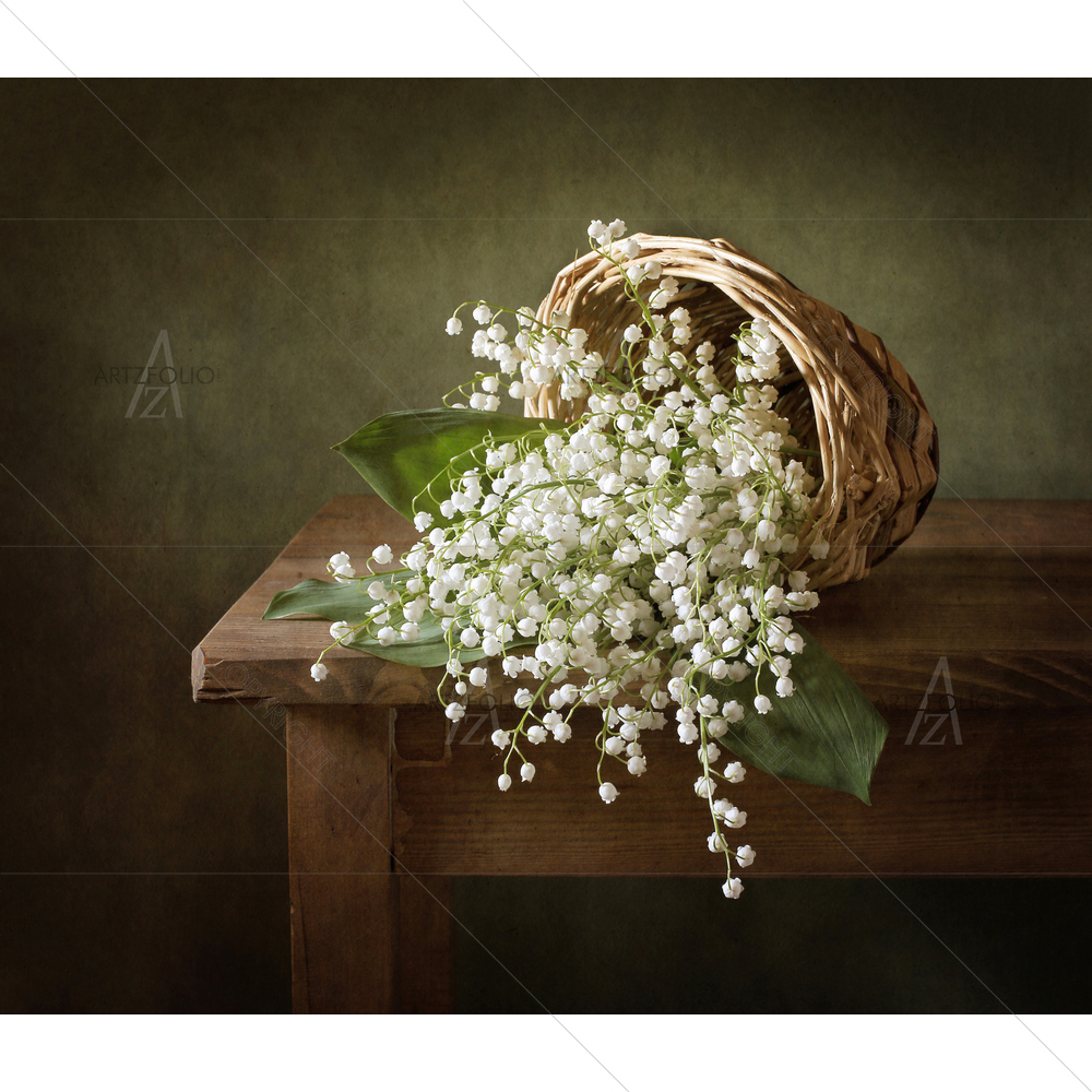 Still Life Lilies of Valley — Botanical custom art by ArtzFolio