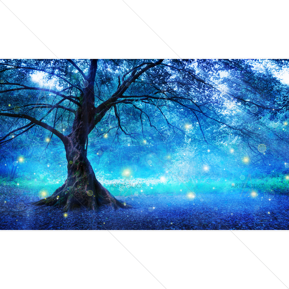 Tree in Mystic Forest — custom-size art design 5010651