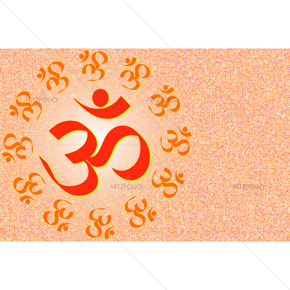 Om Religious Symbol — Devotional custom art by ArtzFolio