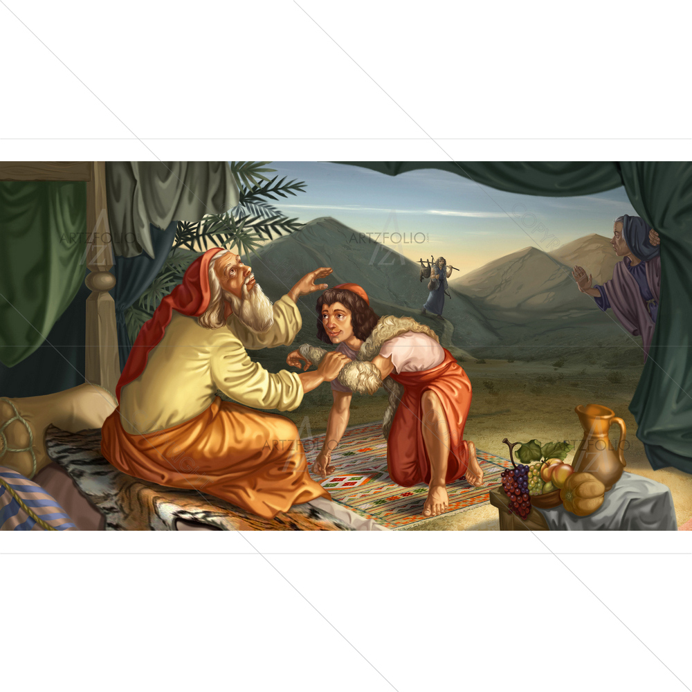 Esau and Jacob — custom-size art design 5010674