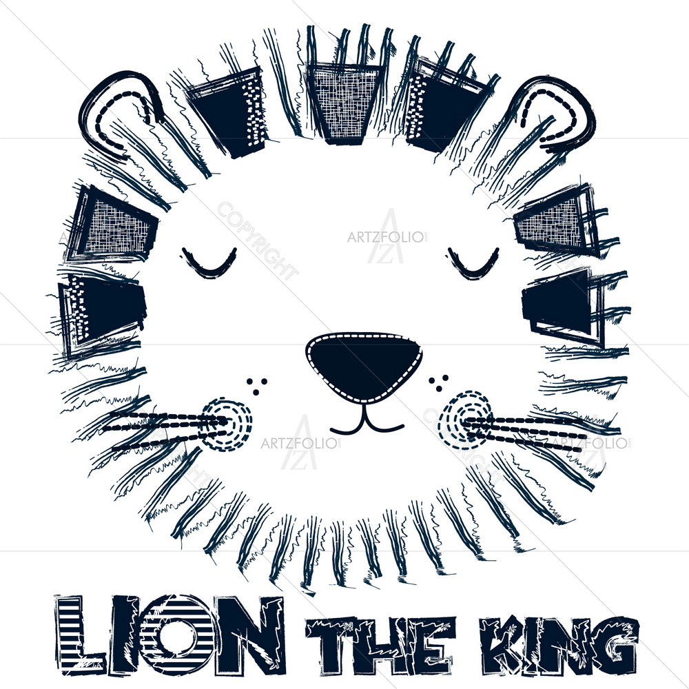 Lion Face — custom-size art design 5010678