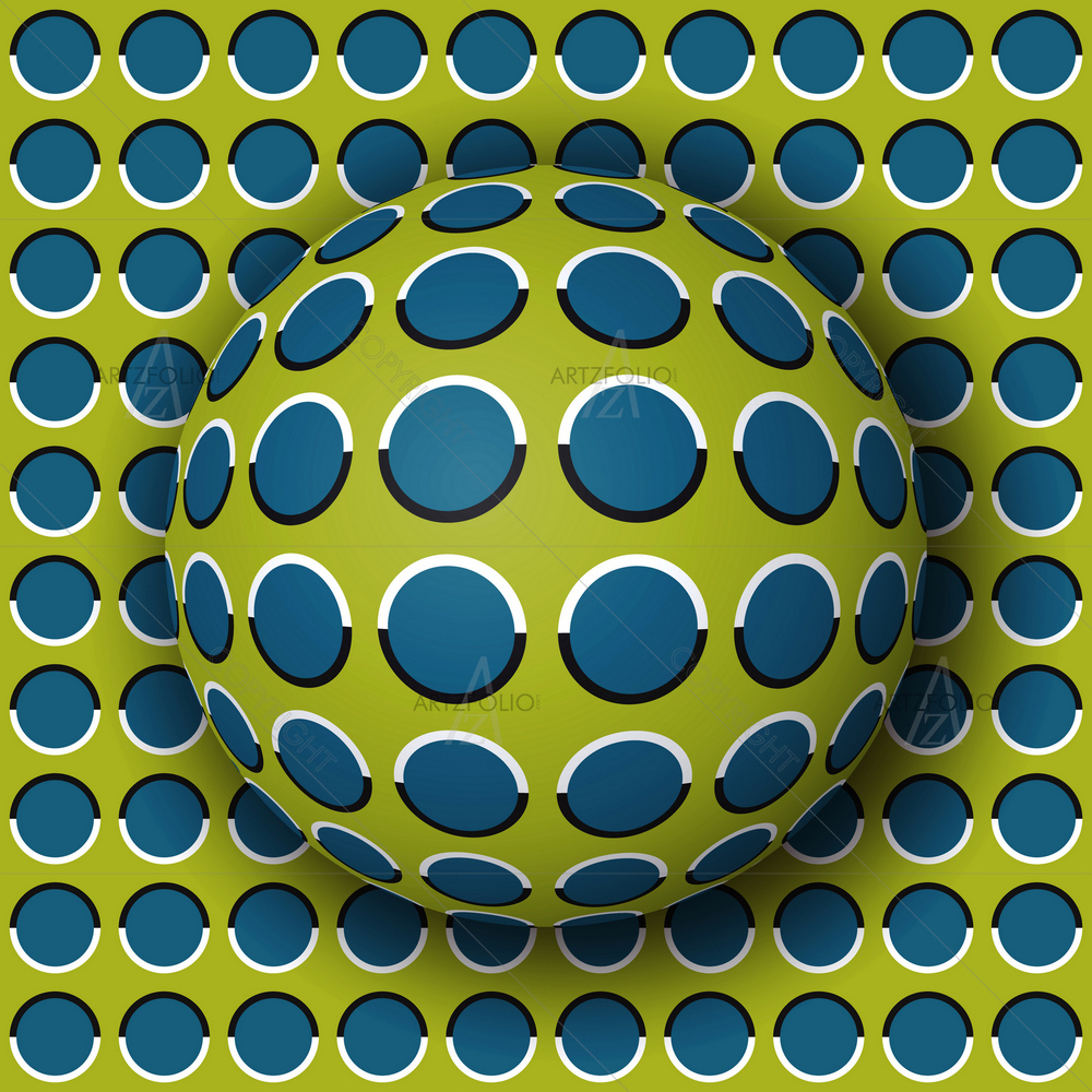 Polka Dot Ball Image — Abstract custom art by ArtzFolio