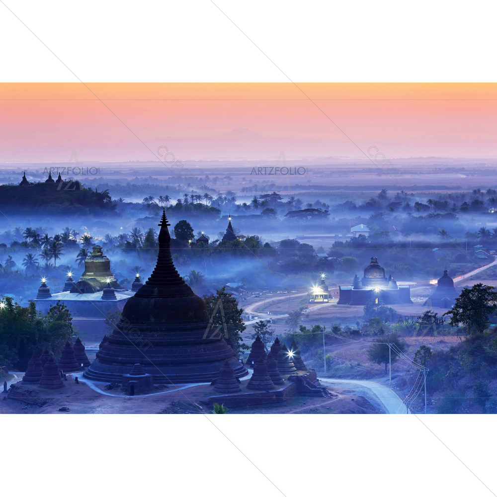 Ratanabon Paya in Mrauk-U, Myanmar — custom-size art design 5010693