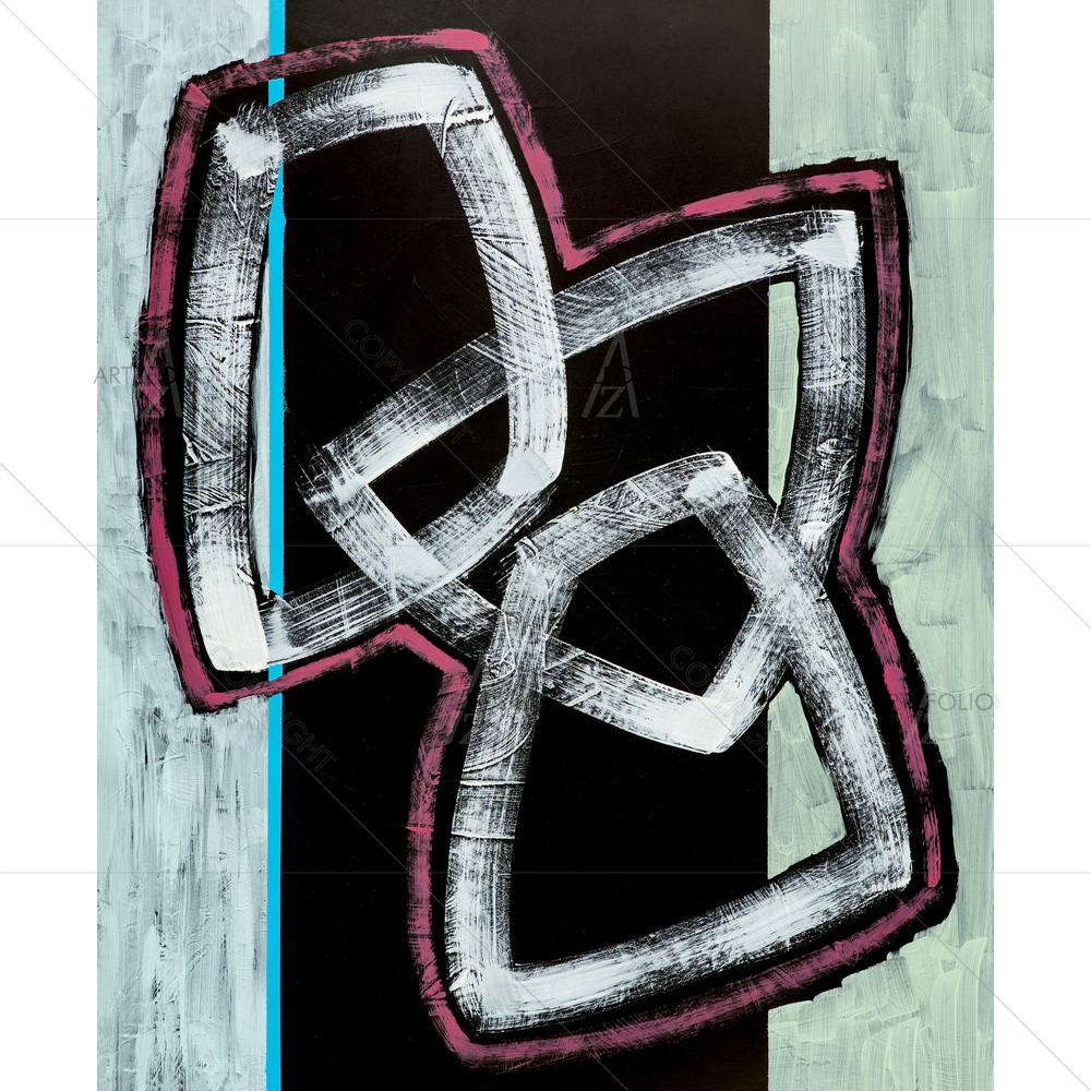 Abstract Interlocking Shapes D2 — Abstract custom art by ArtzFolio
