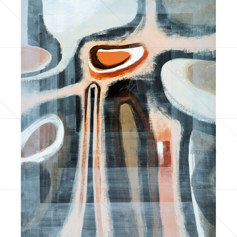 Abstract Translucent Veils — custom-size art design 5010707