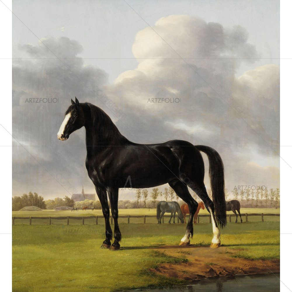 Adiraan Van Der Hoops Trotter De Vlugge the Fast One, Anthony Oberman, 1828 — custom-size art design 5010720