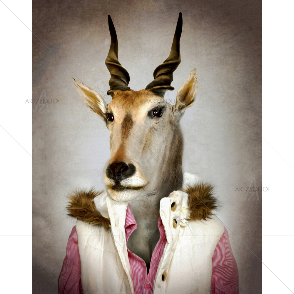 Goat in Clothes — Animals custom art by ArtzFolio
