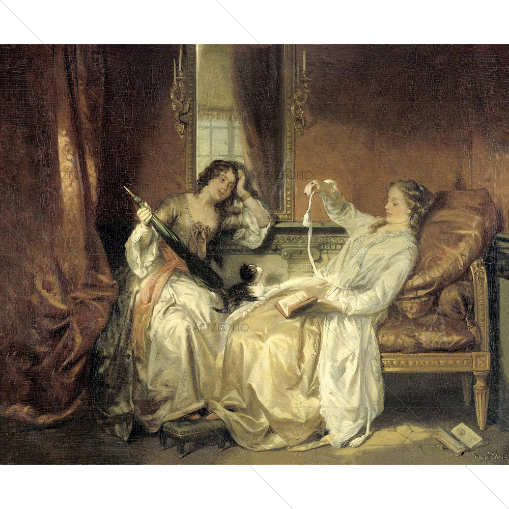 The Conversation, David Bles — Ancient custom art by ArtzFolio