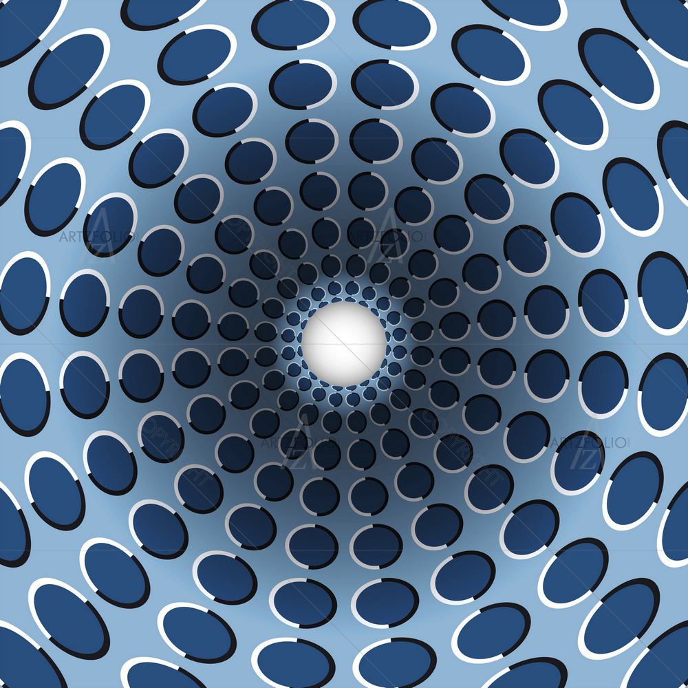 Polka Dot Rotating Funnel — custom-size art design 5010760