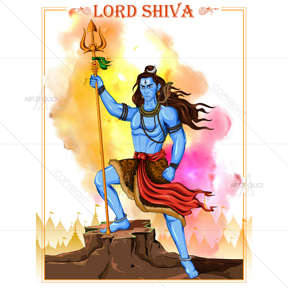 Hindu God Shiva D5 — custom-size art design 5010776