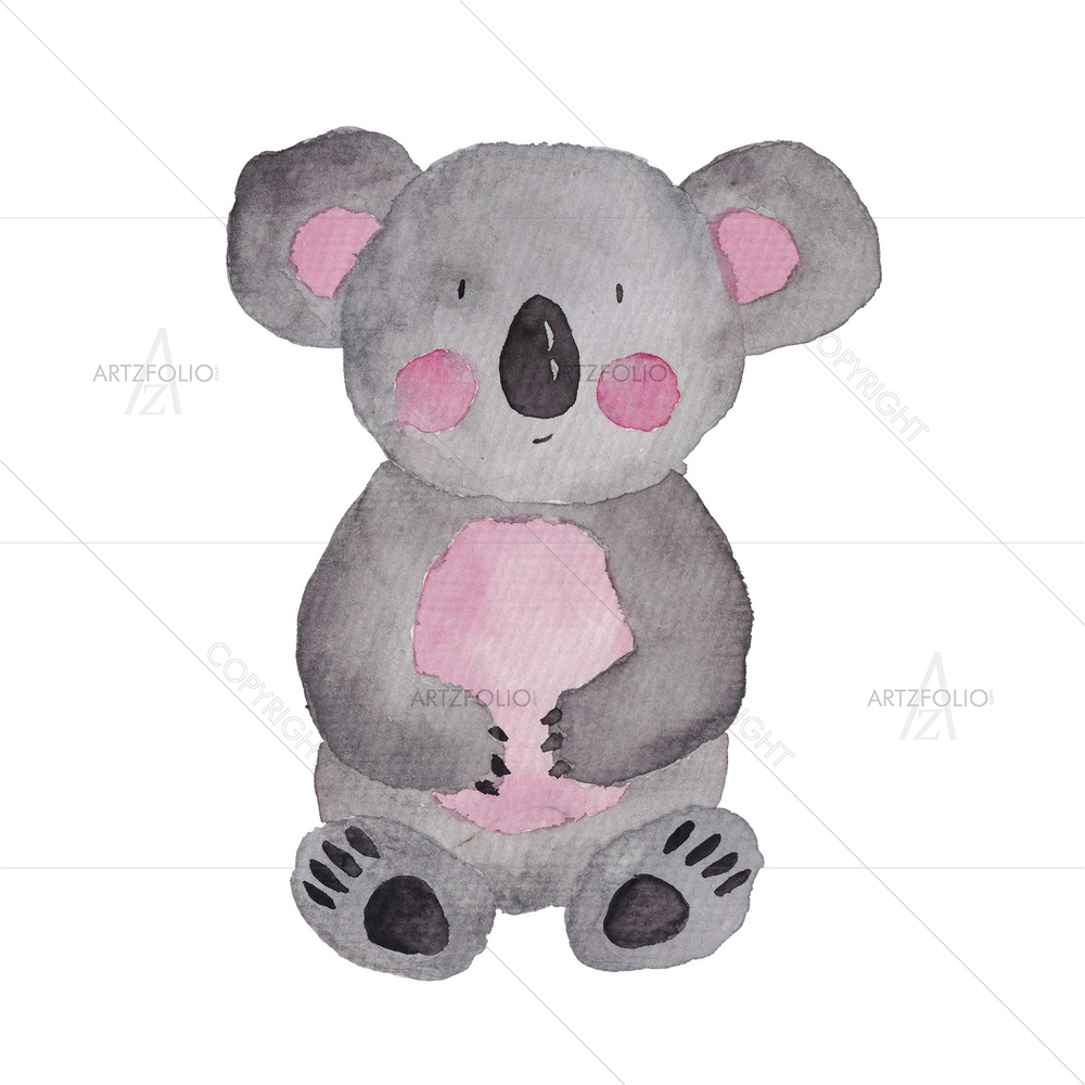 Watercolor Koala — custom-size art design 5010790