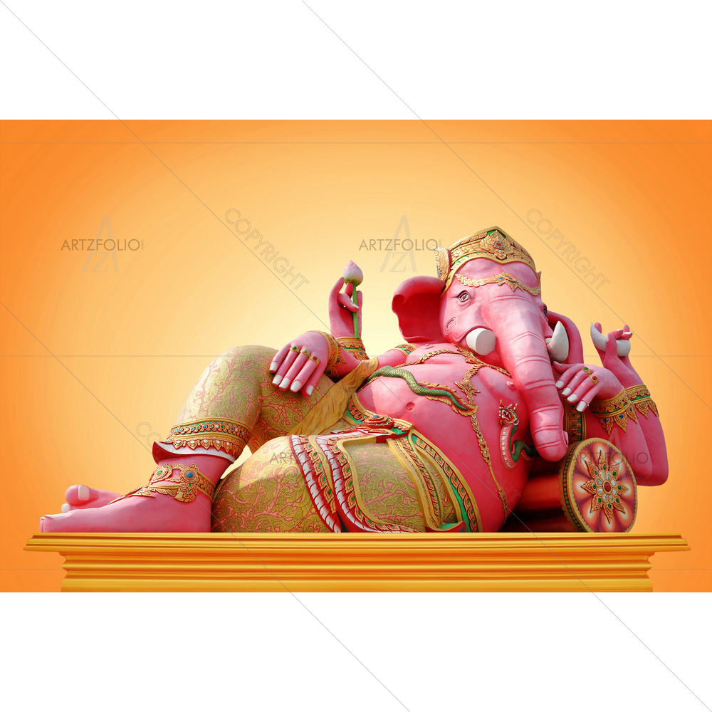 God Ganesh Temple, Thailand — Devotional custom art by ArtzFolio